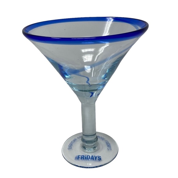 Vintage. T.G.I. Friday’s Cobalt Blue Margarita Glass. - Picture 1 of 7